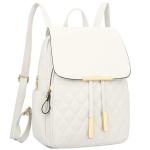 Trendy Quilted Leather Backpack Purse for Women