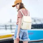 Trendy Quilted Leather Backpack Purse for Women