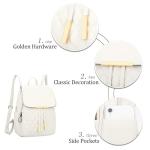 Trendy Quilted Leather Backpack Purse for Women