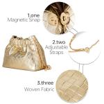 Gold Mini Evening Clutch Bag for Women