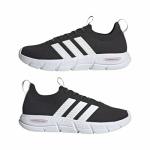 adidas Women's Cloudfoam Flex Slounge Shoes, Black/Pink