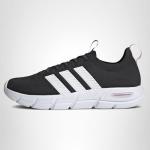 adidas Women's Cloudfoam Flex Slounge Shoes, Black/Pink