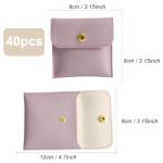 40 Pack Luxury Small Jewelry Bags in Light Purple