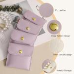 40 Pack Luxury Small Jewelry Bags in Light Purple