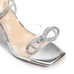 DREAM PAIRS Sparkly Stiletto Bow Heels