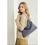 Braided Suede Tote Bag for Work and Travel