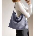 Braided Suede Tote Bag for Work and Travel