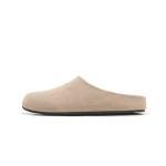 ATBELL Women's Leopard Print Suede Clogs in Beige