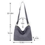 Braided Suede Tote Bag for Work and Travel