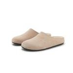 ATBELL Women's Leopard Print Suede Clogs in Beige