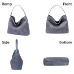 Braided Suede Tote Bag for Work and Travel