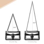 Joryin Clear Stadium Crossbody Bag with Chain Strap