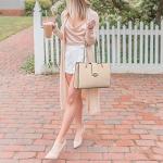 Chic Beige Tote Bag with Matching Clutch