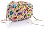 MOSSMON Sparkling Crystal Evening Clutch Bag