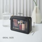 Aveniee Clear Travel Makeup Organizer Bag - Black