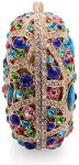 MOSSMON Sparkling Crystal Evening Clutch Bag