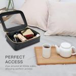 Aveniee Clear Travel Makeup Organizer Bag - Black