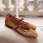 Franco Sarto Ivory White Tinsley Ballet Flats