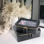 Aveniee Clear Travel Makeup Organizer Bag - Black