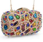 MOSSMON Sparkling Crystal Evening Clutch Bag