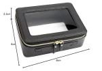 Aveniee Clear Travel Makeup Organizer Bag - Black
