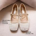 Franco Sarto Ivory White Tinsley Ballet Flats