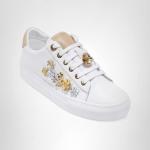 KARL LAGERFELD Paris Women's Sneakers in White/Nude