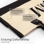 Salt Earth Personalized Initial Tote Bag for Women, 100% Cotton Canvas Tote Bag, Large Beach Grocery Utility Tote, Custom Monogram Reusable Shopping Bag for Work Travel Everyday Use