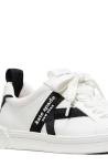 kate spade new york Women's Signature Lace Up Sneaker, True White/Black, 7