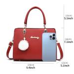 Xiaoyu Fashion Purses and Handbags for Women Ladies Small Crossbody bag Top Handle Satchel Shoulder Bags Totes (Wine Red)