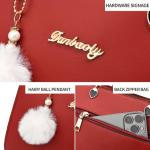 Xiaoyu Fashion Purses and Handbags for Women Ladies Small Crossbody bag Top Handle Satchel Shoulder Bags Totes (Wine Red)