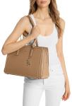 Michael Kors Women's Laila Medium Tote Bag, Gold-Tone Hardware/Husk