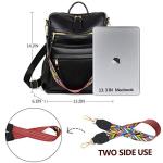 Dora & Liz Womens Backpack Purse Leather Backpack Purse for Women Travel Fashion Backpack Designer Ladies Shoulder Bags