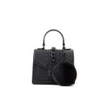 ALDO Women's Mini Jerilini Top Handle Bag, Black/Black