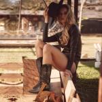 SelRoys Cowboy Boots for Women Cowgirl Mid Calf Western Boots Embroidered Stitched Pointed Toe Chunky Block Heel Brown Red Black US5-11, dark brown, 8