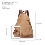 KL928 PU Leather Vintage Backpack – Large Casual Daypack Outdoor Travel Rucksack Hiking Backpacks for Men Women