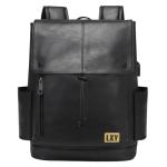 Vintage Leather Laptop Backpack for Women with USB Port
