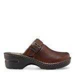 Eastland Women's Brown Mae Clogs and Mules