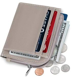 Taupe Mini Luxury Leather RFID Wallet for Women