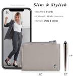 Taupe Mini Luxury Leather RFID Wallet for Women