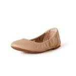 Beige Slip-On Ballet Flats for Women, Size 8.5