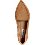 Steve Madden Camel Suede Women's Feather Loafers
