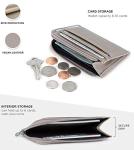 Taupe Mini Luxury Leather RFID Wallet for Women