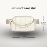 Chic Leather Chain Belt Bag for Women
