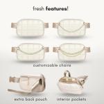Chic Leather Chain Belt Bag for Women