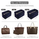 OMYSTYLE Navy Tote Bag Organizer with Dividers
