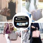 OMYSTYLE Navy Tote Bag Organizer with Dividers