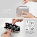 Taupe Mini Luxury Leather RFID Wallet for Women