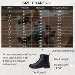 Vepose Women's Black Lace-Up Combat Boots