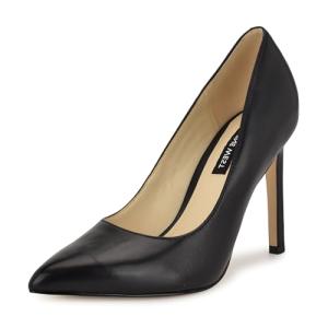 Nine West Tatiana Black Leather Pumps, Size 10